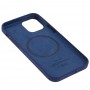 Чохол для iPhone 12 / 12 Pro MagSafe Silicone Full Size deep navy