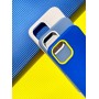 Чехол для iPhone 12 Pro Max Bichromatic navy blue / white