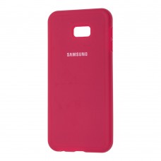 Чехол для Samsung Galaxy J4+ 2018 (J415) Silicone Full розово-красный