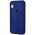 Чехол для iPhone Xs Max Alcantara 360 темно-синий