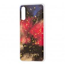 Чохол для Samsung Galaxy A50/A50s/A30s Art confetti "темно-червоний"