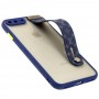 Чохол для iPhone 7 Plus / 8 Plus WristBand LV синій