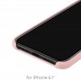Чохол для iPhone 11 Hoco Silky Soft Touch "світло-рожевий"