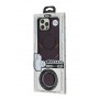 Чехол для iPhone 12 Pro Max MagSafe eco-leather + MagSafe popSocket black
