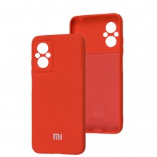 Чехол для Xiaomi Poco M5 Silicone Full camera red