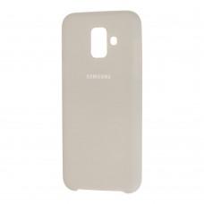 Чехол для Samsung Galaxy A6 2018 (A600) Silky Soft Touch светло серый
