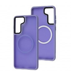 Чехол для Samsung Galaxy S21 FE (G990) WAVE Matte Insane MagSafe light purple