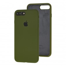 Чехол для iPhone 7 Plus / 8 Plus Silicone Full зеленый / army green 