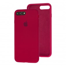 Чехол для iPhone 7 Plus / 8 Plus Silicone Full красный / rose red 