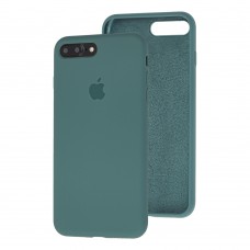 Чохол для iPhone 7 Plus / 8 Silicone Full зелений / pine green