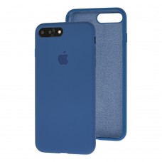 Чехол для iPhone 7 Plus / 8 Plus Silicone Full синий / navy blue