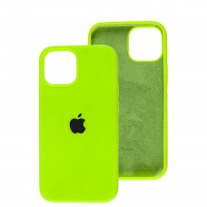 Чохол для iPhone 13 mini Silicone Full зелений / neon green