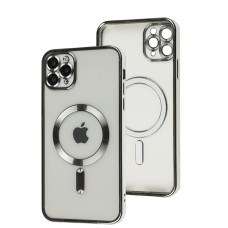 Чохол для iPhone 11 Pro Max Fibra Chrome MagSafe silver