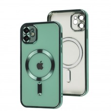 Чехол для iPhone 11 Fibra Chrome MagSafe light green