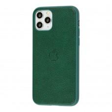 Чехол для iPhone 11 Pro Leather cover зеленый