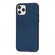 Чохол для iPhone 11 Pro Leather cover синій