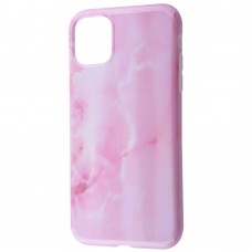 Чохол для iPhone 11 Pro Design Mramor Benzo рожевий