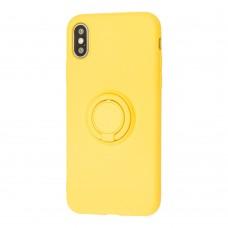 Чохол для iPhone X / Xs ColorRing жовтий