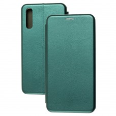 Чехол книжка Premium для Samsung Galaxy A70 (A705) зеленый