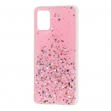 Чохол для Samsung Galaxy A51 (A515) Confetti Metal Dust рожевий