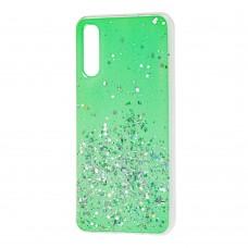 Чехол для Samsung Galaxy A50 / A50s / A30s Confetti Metal Dust зеленый