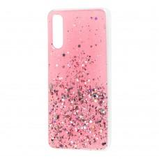 Чехол для Samsung Galaxy A50 / A50s / A30s Confetti Metal Dust розовый