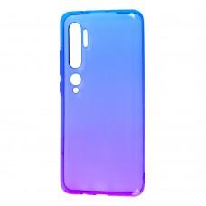 Чехол для Xiaomi Mi Note 10 / Mi CC9Pro  Gradient Design фиолетово-синий