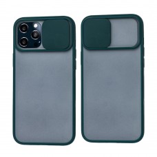 Чехол для iPhone 12 Pro Max LikGus Camshield camera protect зеленый