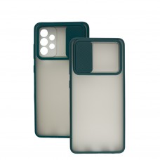Чехол для Samsung Galaxy A72 LikGus Camshield camera protect зеленый