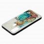 Чехол для Samsung Galaxy M21 / M30s Glass блестки "мопед"