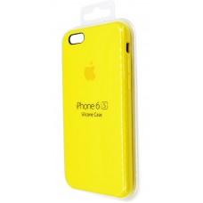 Чехол для iPhone 6 / 6s  Silicone case лимонный