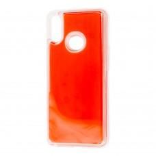 Чехол для  Samsung Galaxy A10s (A107) "жидкий песок" оранжевый