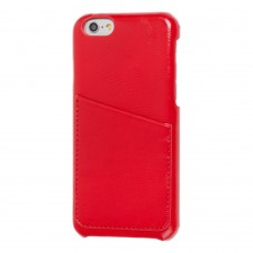 Чехол Card Holder для iPhone 6 красный с карманом под карту