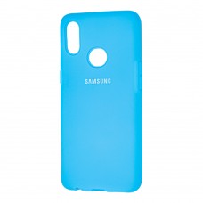 Чехол для Samsung Galaxy A10s (A107) Silicone Full ярко-голубой