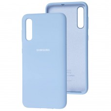 Чехол для Samsung Galaxy A50 / A50s / A30s Silicone Full голубой / lilac blue 