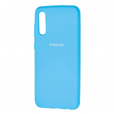 Чехол для Samsung Galaxy A50 / A50s / A30s Silicone Full ярко-голубой