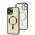 Чохол для iPhone 12 Pro Max Fibra Chrome MagSafe green