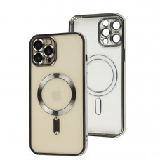 Чохол для iPhone 12 Pro Max Fibra Chrome MagSafe silver