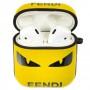 Чохол для AirPods Young Style Fendi жовтий