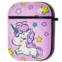 Чохол для AirPods Young Style unicorn рожевий