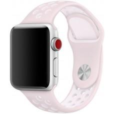 Ремешок для Apple Watch Sport Nike+ 38mm / 40mm розово-белый