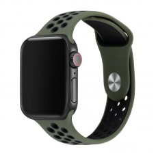 Ремінець для Apple Watch Sport Nike+ 38mm / 40mm темно-оливковий / чорний