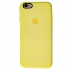 Чохол для iPhone 6 силіконовий з лого жовтий