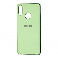 Чехол для Samsung Galaxy A10s (A107) Silicone case (TPU) салатовый