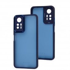Чехол для Xiaomi Redmi Note 12S Luxury Metal Lens синий