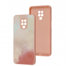 Чехол для Xiaomi Redmi Note 9s / Note 9 Pro Marble Clouds pink sand