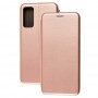 Чохол книжка Premium для Samsung Galaxy S20 FE (G780) рожево-золотистий