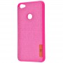 Чохол для Xiaomi  Redmi Note 5A Prime Label Case Textile рожевий