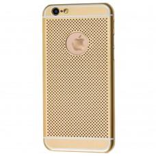 Чохол Dot для iPhone 6 рифлений золотистий