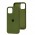 Чохол для iPhone 12/12 Pro Square Full silicone army green